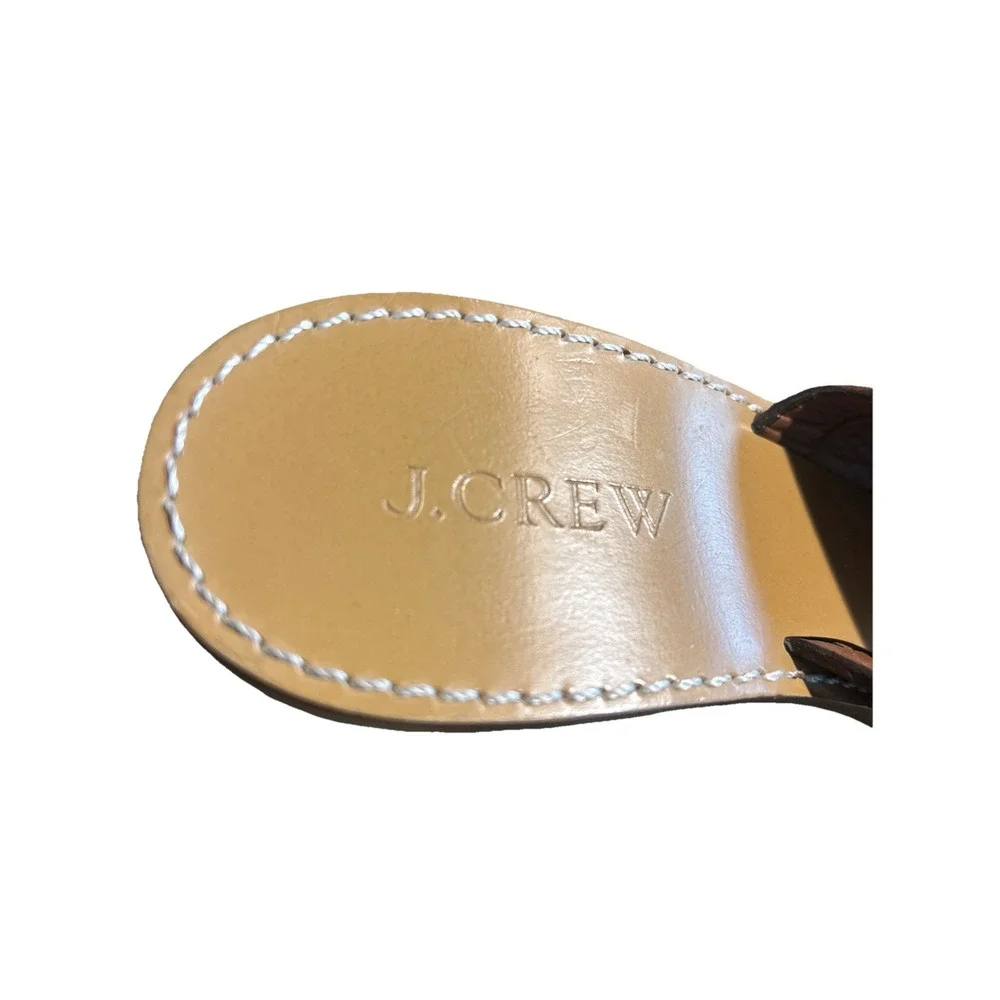 J. CREW MARLOW HUARACHE MULES Leather Light Blush 3.5